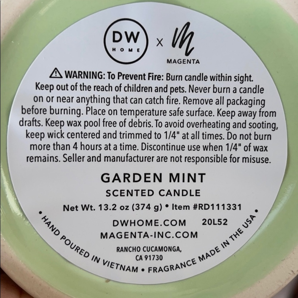 Rae Dunn Hello Spring Candle - Picture 3 of 3